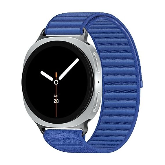 Galaxy Watch8 | 40 мм | Silver | Fabric/Blue | S/M, Размер ремешка : S/M, Тип ремешка : Fabric, Размер корпуса : 40 мм, Подключение часов : Bluetooth / Wi-Fi, Цвет ремешка: Blue, Цвет: Silver